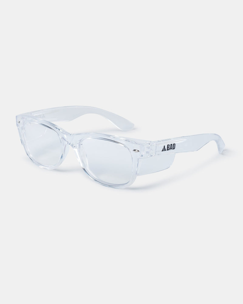 BAD LUCID™ SAFETY GLASSES (CLEAR/CLEAR)